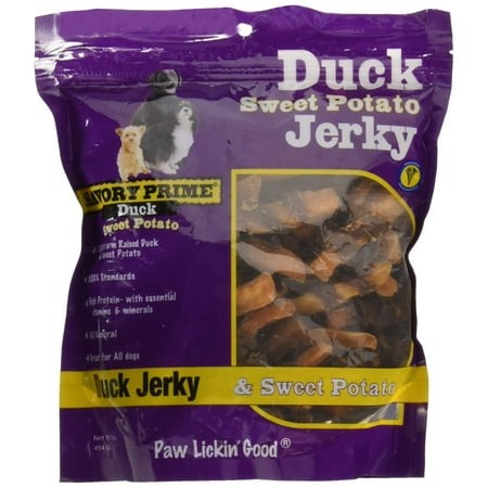 Savory Prime Natural Jerky DPF11 Treats Sweet Potato & Duck  1ea/16 Oz