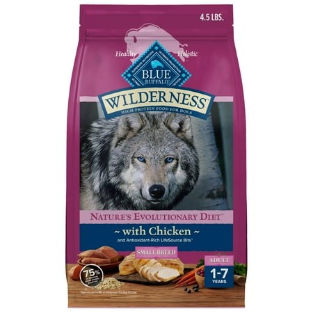 Blue Buffalo Wilderness Adult DPF11 Small Breed Dry Dog Food Real Chicken with Natural Ingredients