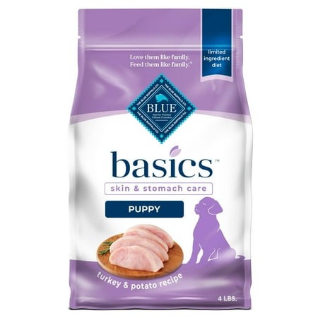 Blue Buffalo Basics Puppy IRF13 Dry Dog Food for Skin & Stomach Care  Limited Ingredient Diet  Made in the USA with Natural Ingredients  Turkey & Pota