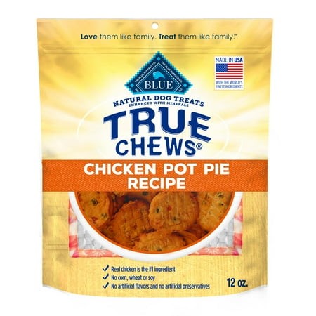 Blue Buffalo True Chews XEF1 Dog Treats Made in the USA with Natural Ingredients Chicken Pot Pie