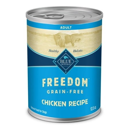 Blue Buffalo Freedom Grain-Free DPF11 Wet Dog Food  Free of Glutens & Artificial Preservatives  Made with Natural Ingredients  Chicken Recipe  12.5-oz