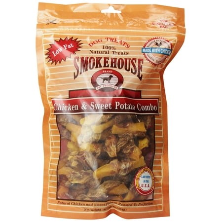 Smokehouse 100-Percent Natural Chicken DPF11 and Sweet Potato Combo Dog Treats  16-Ounce