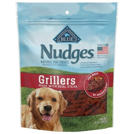 Blue Buffalo Nudges Grillers XEF1 Natural Dog Treats  Steak  10oz