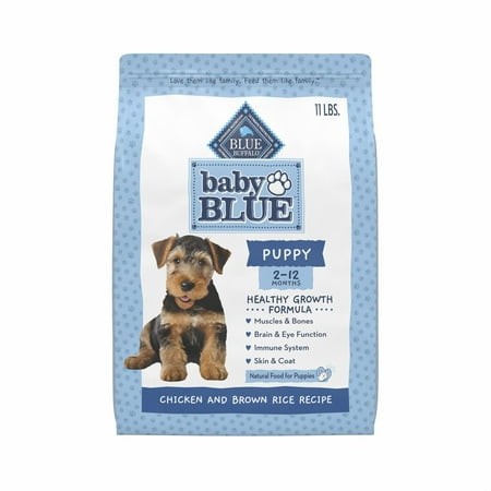 Blue Buffalo Baby Blue IRF13 Natural Dry Food for Puppies  Healthy Growth Formula with DHA  Savory Chicken Recipe  11-lb Bag