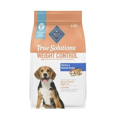 Blue Buffalo True Solutions SBF3 Weight Control Natural Dry Dog Food for Adult Dogs  Chicken  4-lb. Bag
