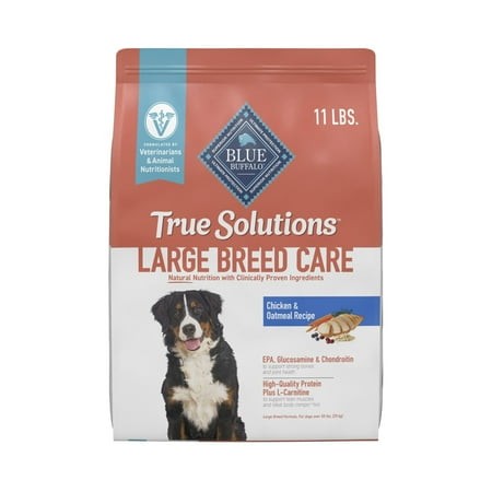 Blue Buffalo True Solutions SBF3 Large Breed Care Natural Dry Dog Food for Adult Large Breed Dogs  Chicken  11-lb. Bag