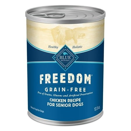 Blue Buffalo Freedom Grain-Free SBF3 Senior Wet Dog Food  Free of Glutens & Artificial Preservatives  Made with Natural Ingredients  Chicken Recipe  1