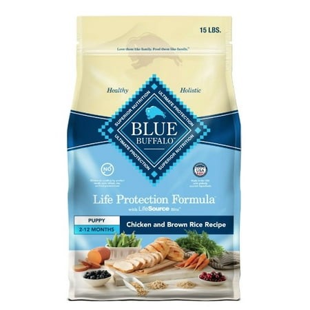 Blue Buffalo Life Protection Formula Puppy Dry Dog Food 15 Lbs (Pack of 14)