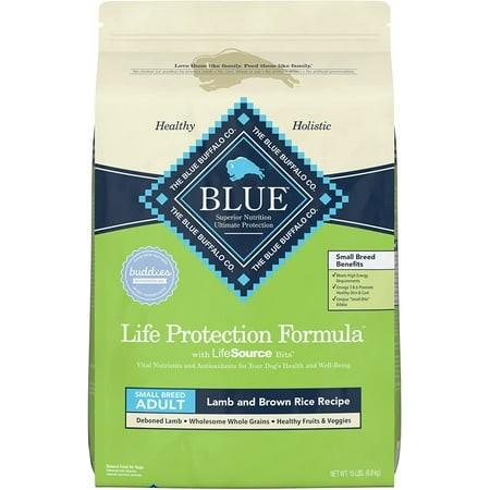 Blue Buffalo Small Breed Adult Lamb & Brown Rice Recipe Dry Dog Food  5 Lbs