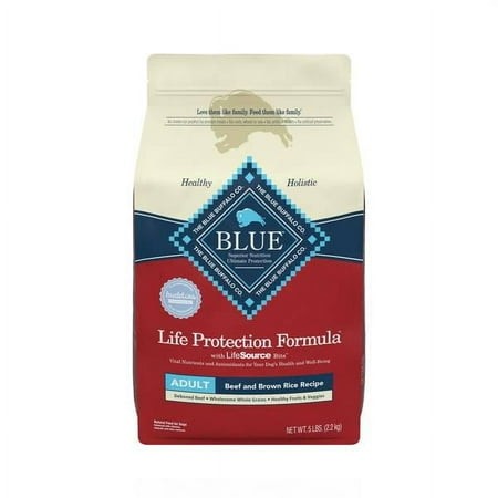 Blue Buffalo Life Protection 5 Lb Life Protection Beef and Brown Rice Natural Adult Dry Dog Food