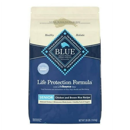 Blue Buffalo Life Protection 30 Lb Life Protection Chicken and Brown Rice Senior Dry Dog Food