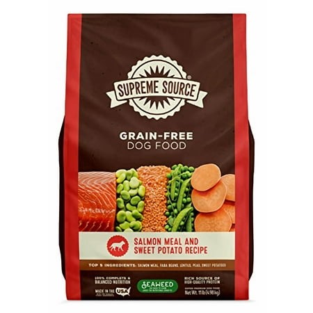 Supreme Source Grain Free Dry Dog Food  Salmon & Sweet Potato Recipe  22 Pound Bag (Pack of 12)