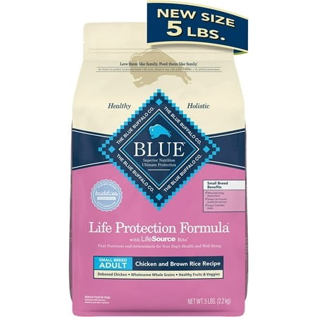 Blue Buffalo 803950 5lb Small Breed Adult Chicken & Brown Rice Recipe Dog Food