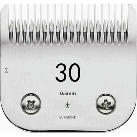 Detachable Pet Dog Grooming Clipper Blades Compatible with Andis Size-30 Cut Length (0.5mm) Compatible with Oster A5 Wahl KM Series Clippers