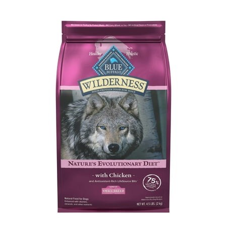 Blue Buffalo Dog Food Small Bread Adult Chicken 4.5 Lb (Pack of 3)