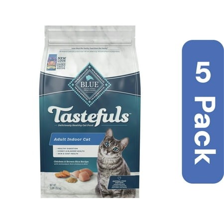 Blue Buffalo Cat Food Indoor Formula 5 Lb (Pack of 5)