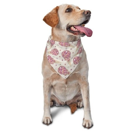 Matuu Sparkling Ice Cream for Premium Soft Pet Scarf for Dogs and Cats  Ideal for Small  Medium  and Large Pets