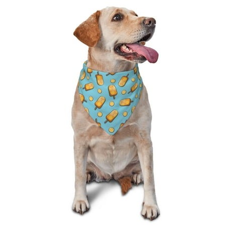 Matuu Lemon Ice Cream for Premium Soft Pet Scarf for Dogs and Cats  Ideal for Small  Medium  and Large Pets