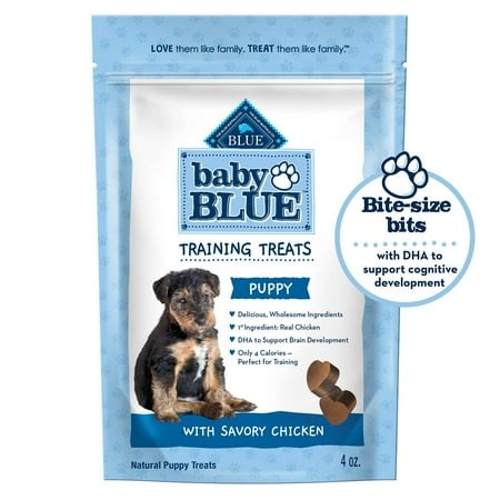 Blue Buffalo Baby BLUE YPF5 Training Treats Natural Puppy Soft Dog Treats  Savory Chicken 4-oz Bag