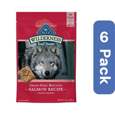 Blue Buffalo Dog Treats Salmon Biscuits 10 Oz (Pack of 6)