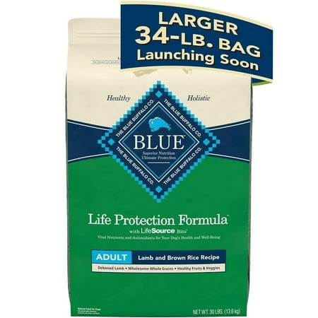Blue Buffalo Life Protection Formula Adult Dry Dog Food  Lamb and Brown Rice Recipe 34 Lb