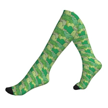 Compression Socks for Women and Men Circulation - Crocodile and Bush Best Support for Running  Athletic  Travel