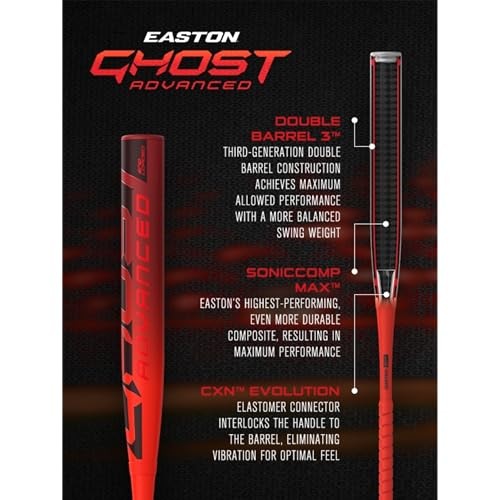 2026 Easton Ghost Advanced 33-Inch Fastpitch Bat | -8 thumbnail