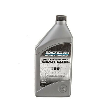 quicksilver sae 90 high performance gear lube for outboards and sterndrives 32 oz pack 2