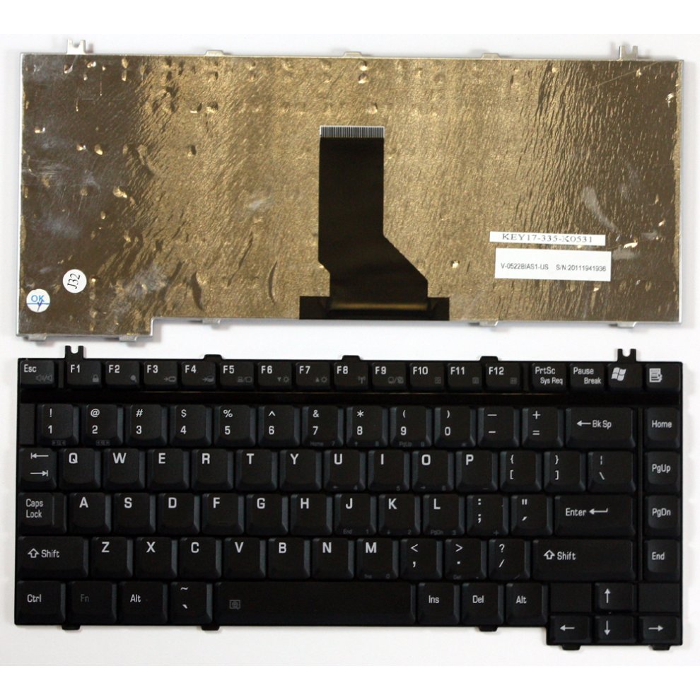Toshiba Satellite 5105-S688 Black US Layout Replacement Laptop Keyboard