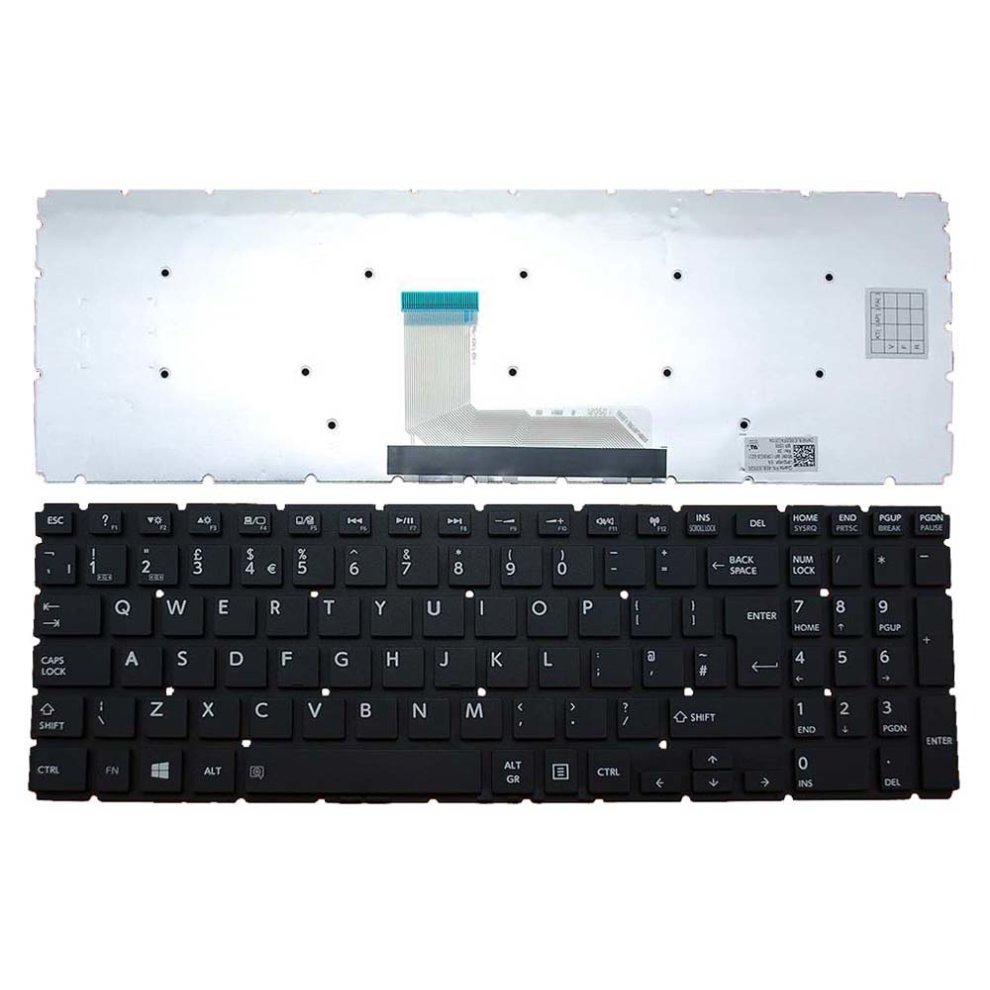 Toshiba MP-13R86GB-9201 Black Windows 8 UK Layout Replacement Laptop Keyboard