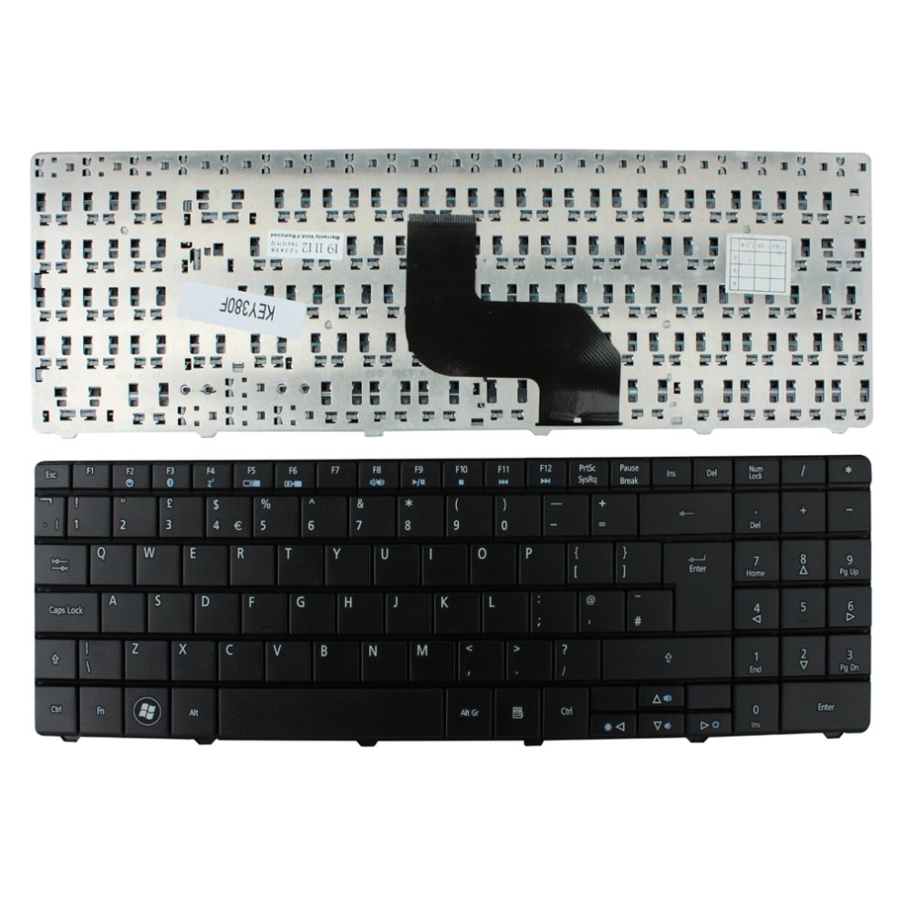 Acer MP-09G36GB-9201 Black UK Layout Replacement Laptop Keyboard