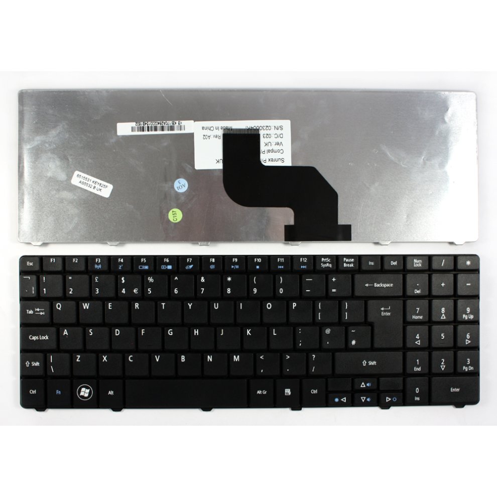 Acer Aspire 5532-5509 Black UK Layout Replacement Laptop Keyboard