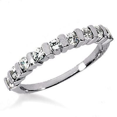 Harry Chad Enterprises 6249 0.90 CT F VS1 Womens Diamonds Wedding Eternity Band