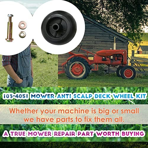 Yue （6） for Exmark Mower Anti Scalp Deck Wheel+KIT 103-3168 103-7263 103-4051 thumbnail