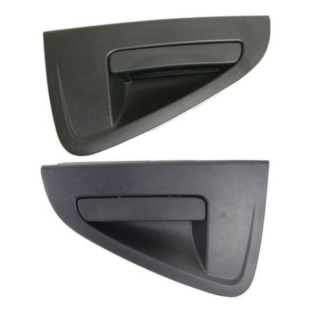 DAMAIJOY Car Door Handle Exterior Rear Left Right 2pcs Black Textured Black Plastic Without Key Hole for Chevy for Spark LS/LT 2013-2015 95987921 9598