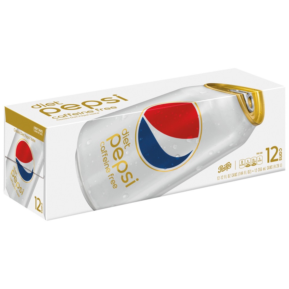 Diet Pepsi Caffeine Free Cola - 12pk/12 Fl Oz Cans
