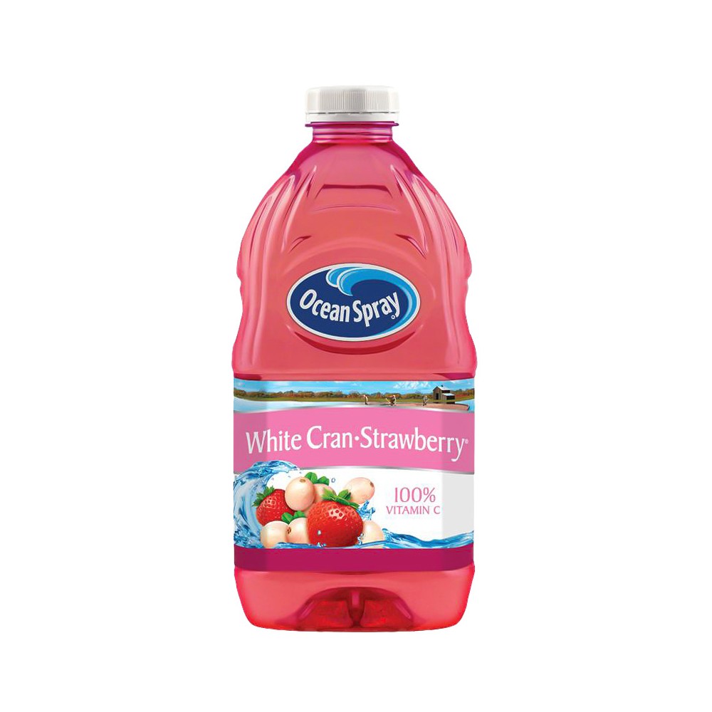 Ocean Spray White Cranberry Strawberry Juice - 64 Fl Oz Bottle