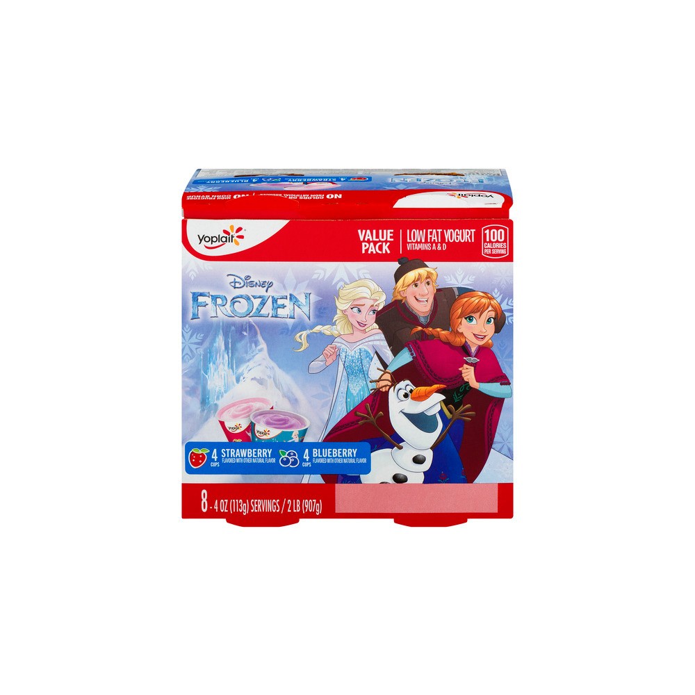 Yoplait Disney Frozen Strawberry and Blueberry Low Fat Kids' Yogurt - 8pk/4oz Cups
