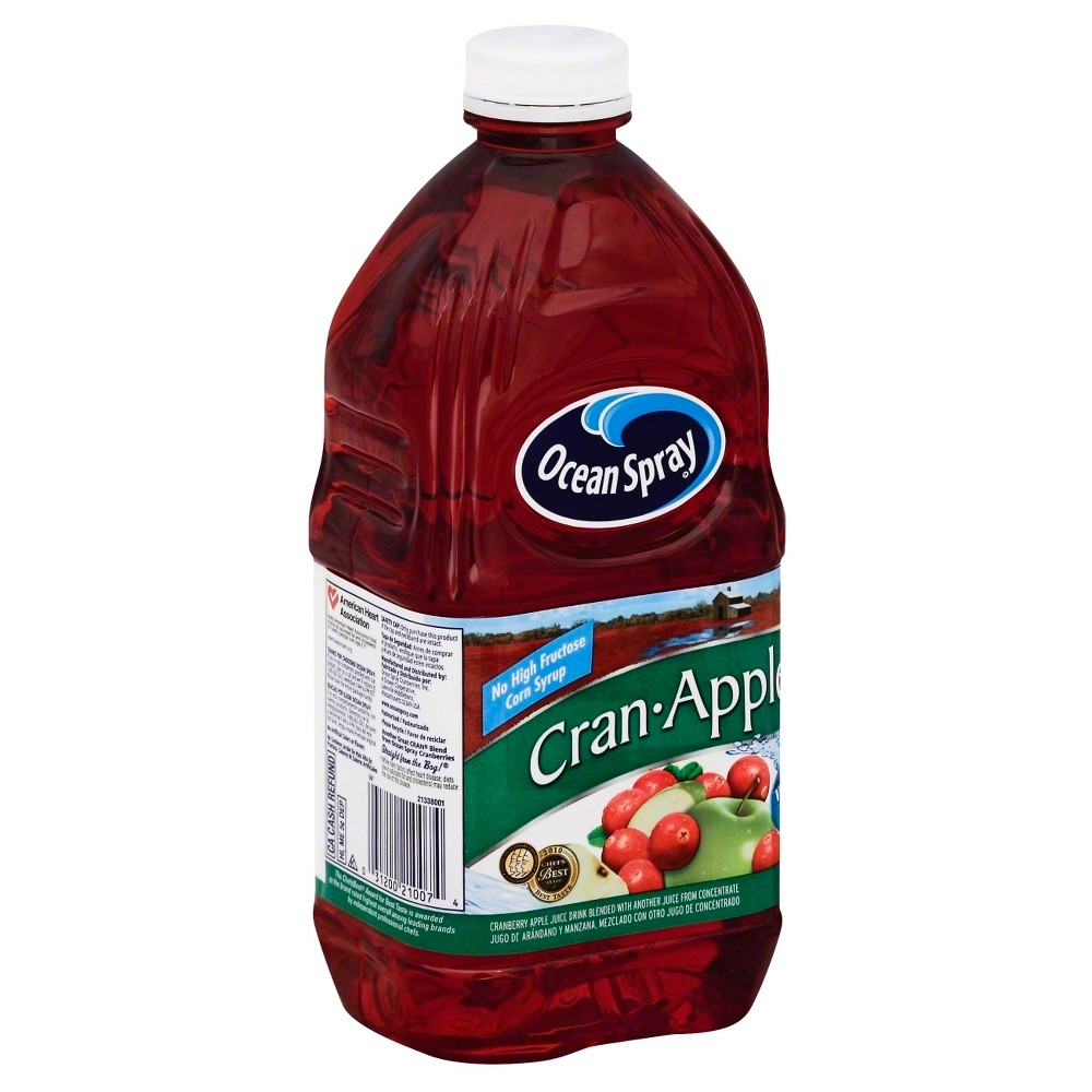 Ocean Spray Cran-Apple Juice - 64 Fl Oz Bottle