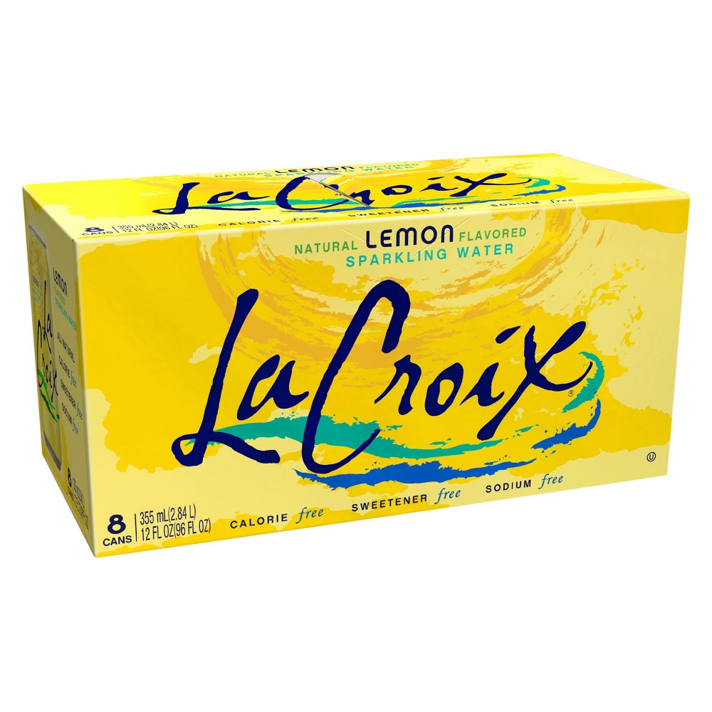 LaCroix Sparkling Water Lemon - 8pk/12 Fl Oz Cans