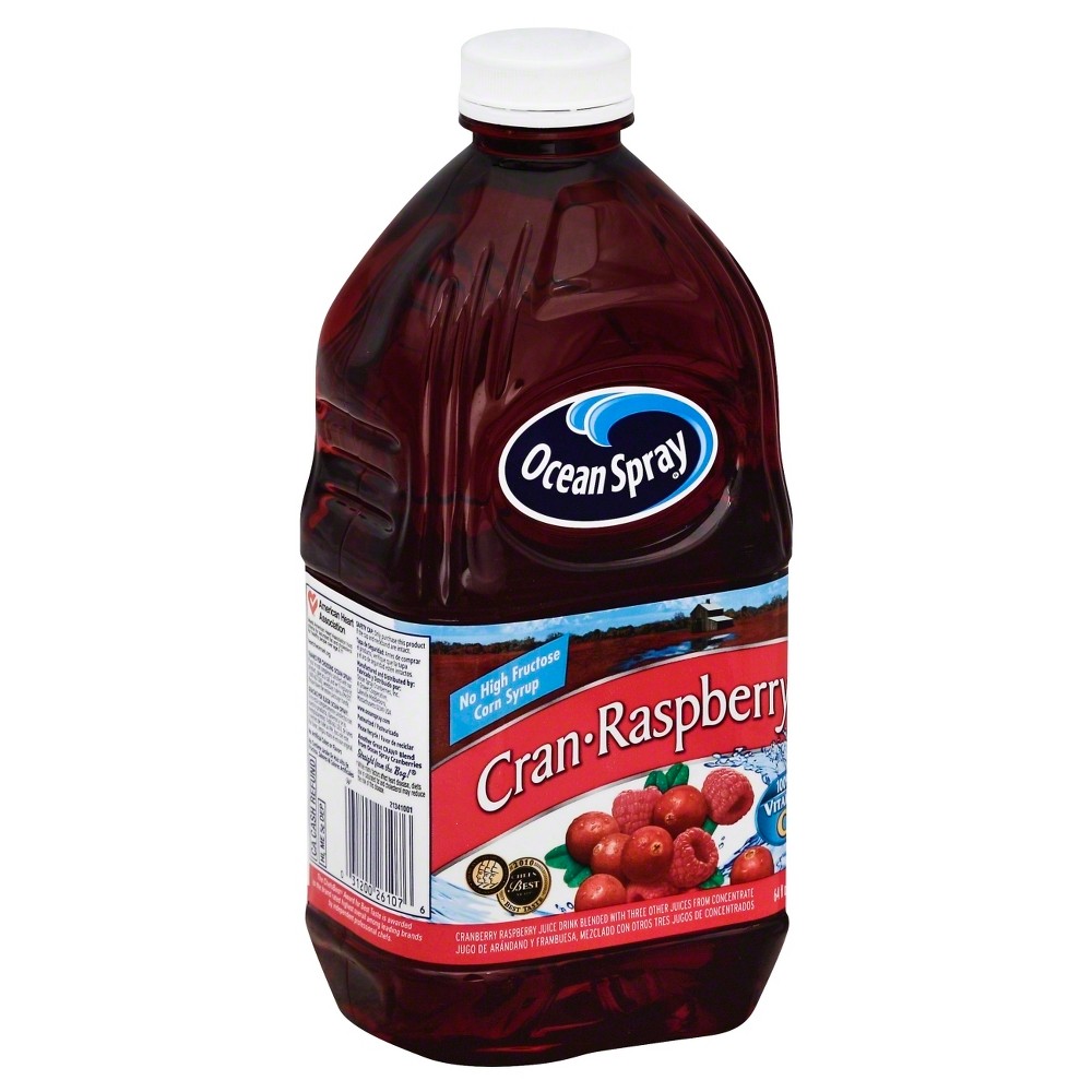 Ocean Spray Cran-Raspberry Juice - 64 Fl Oz Bottle