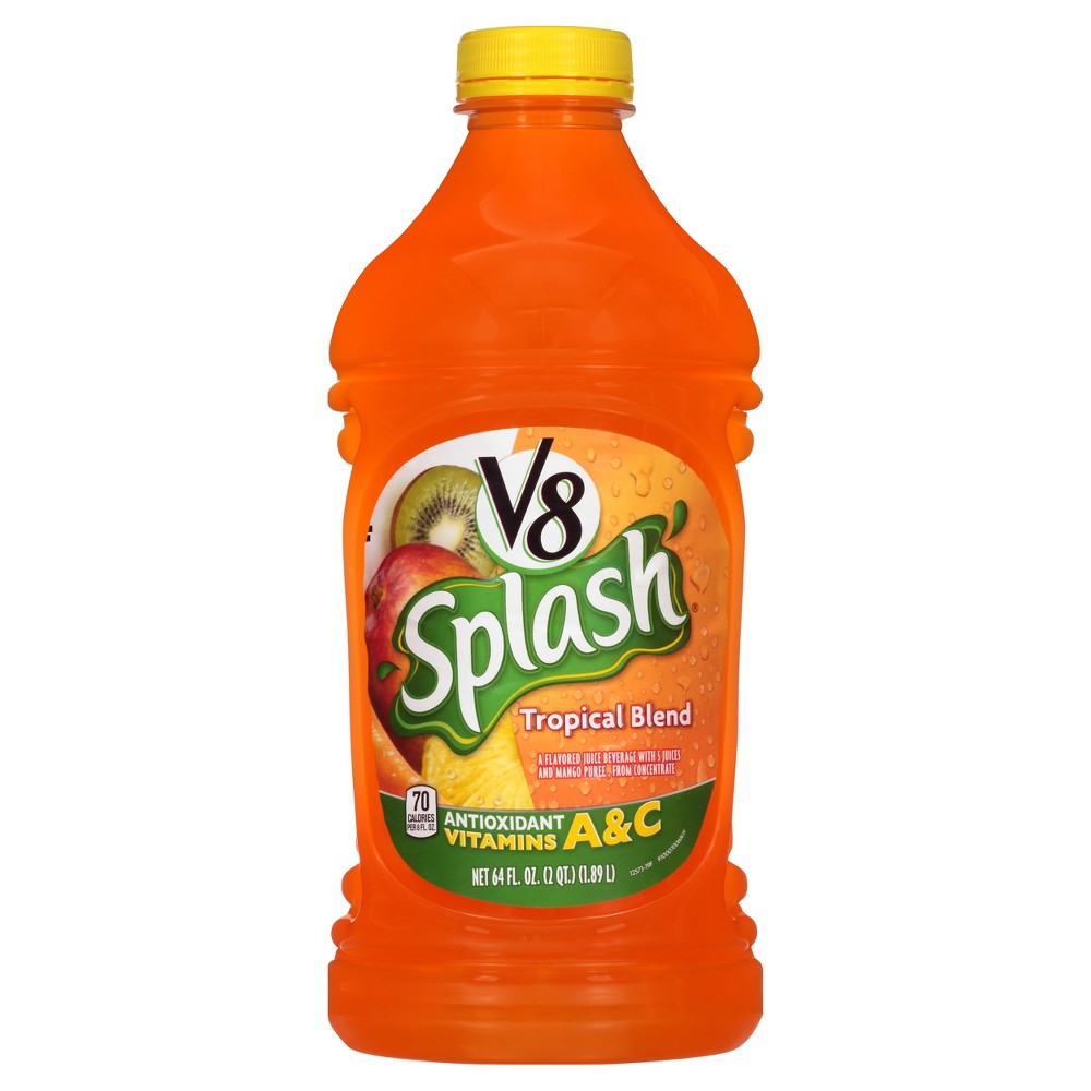 V8 Splash Tropical Blend Juice - 64 Fl Oz Bottle