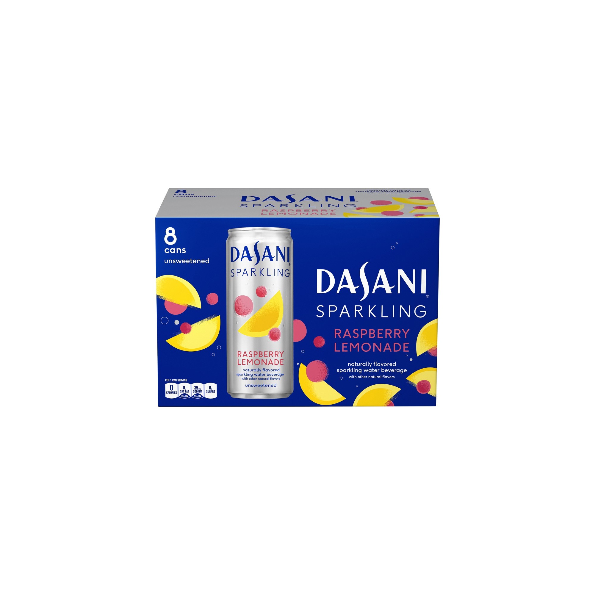 Dasani Sparkling Raspberry Lemonade - 8pk/12 Fl Oz Cans thumbnail