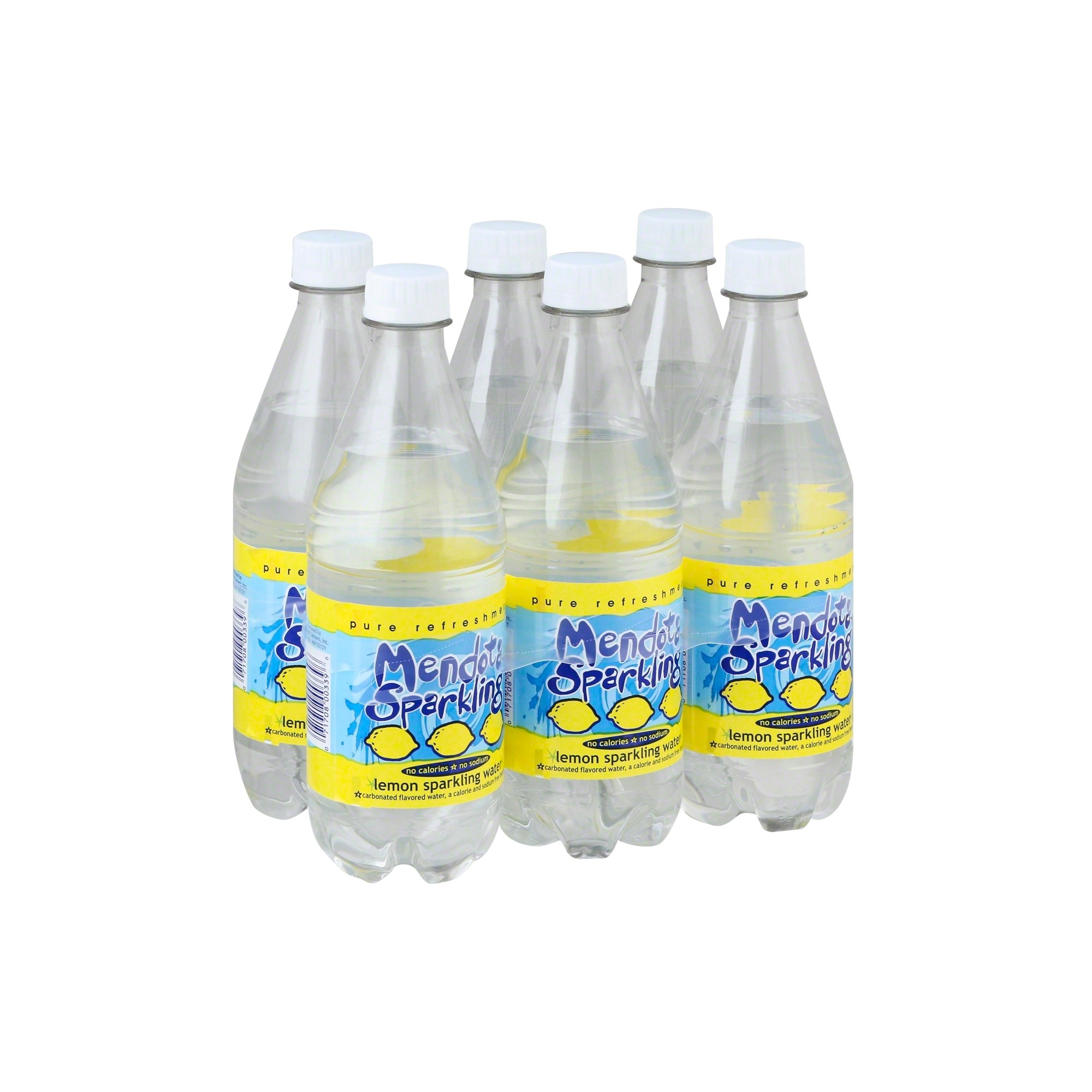 Mendota Springs Lemon Sparkling Water - 6pk/20 Fl Oz Bottles thumbnail