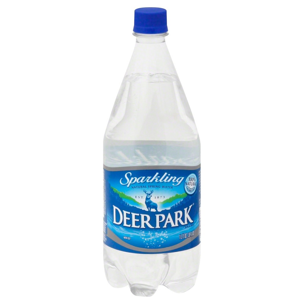 Deer Park Sparkling Water - 33.8 Fl Oz Glass Bottle