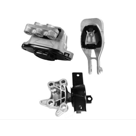 4M Auto Parts Hydraulic Right Engine Mount  Rear Lower Engine Torque Strut Mount & Left Upper Transmission Mount 3PCS Parts 3443  3293  3387