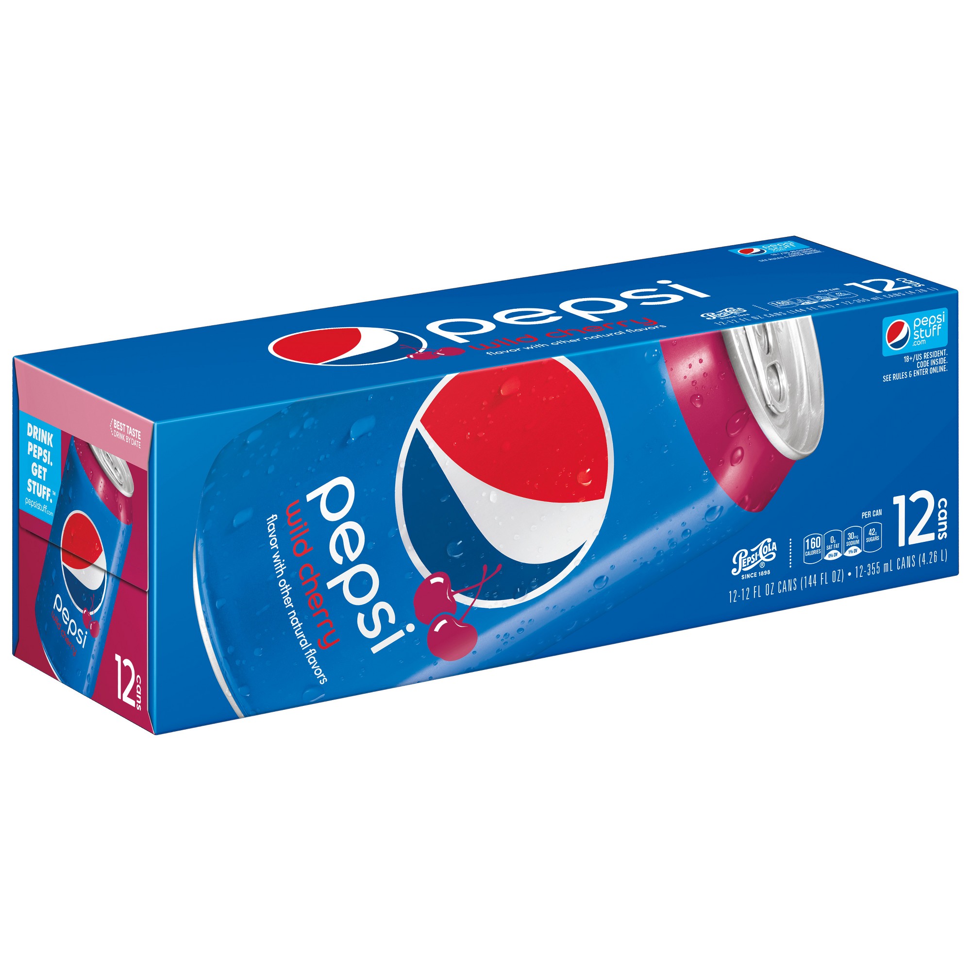 Pepsi Wild Cherry Cola - 12pk/12 Fl Oz Cans thumbnail