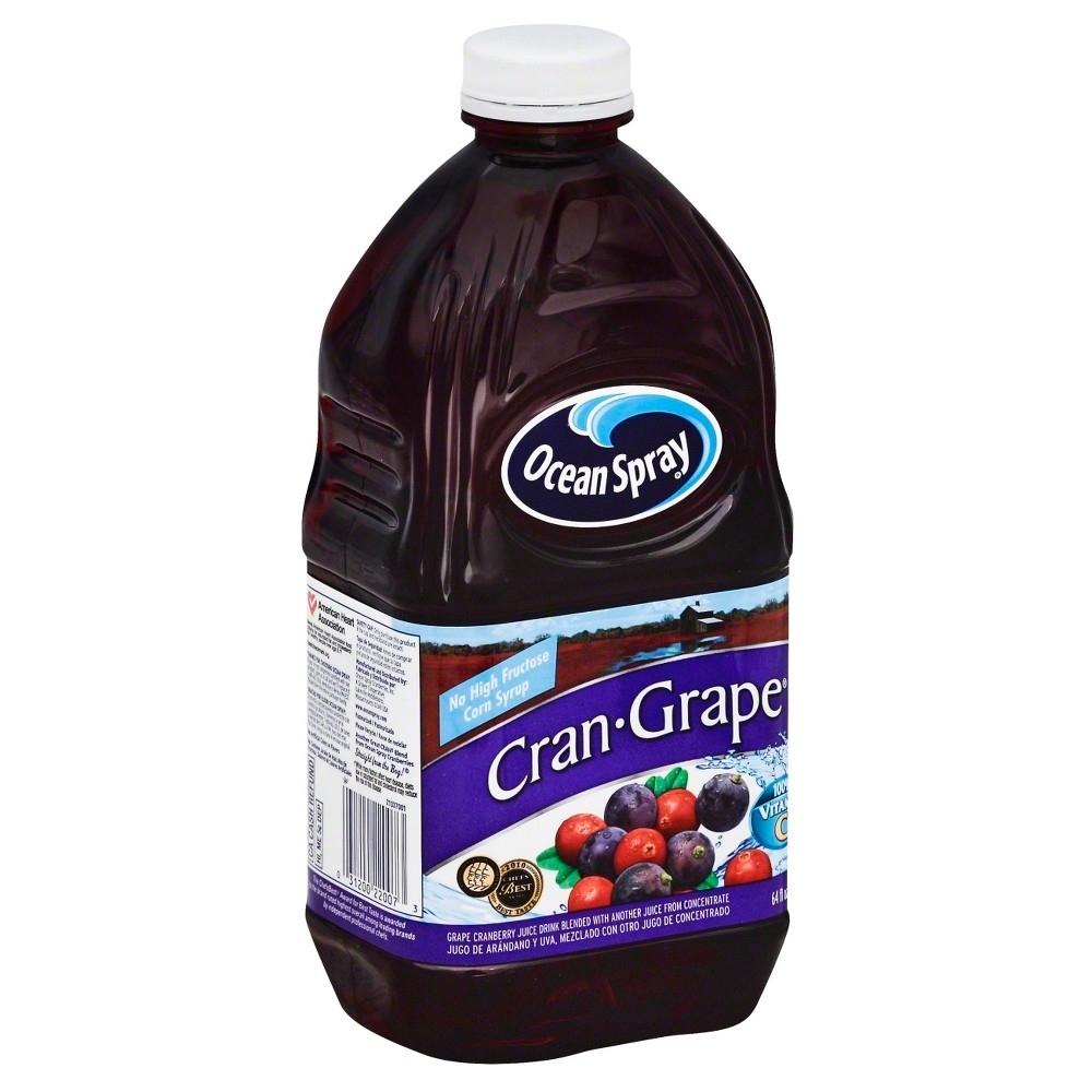 Ocean Spray Cran-Grape Juice - 64 Fl Oz Bottle