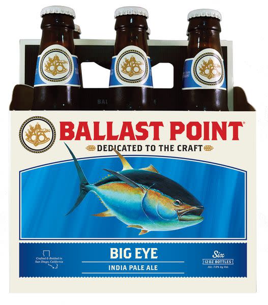 Ballast Point Big Eye IPA Craft Beer, 6 Pk 12 Fl Oz Bottles, 7.0% ABV