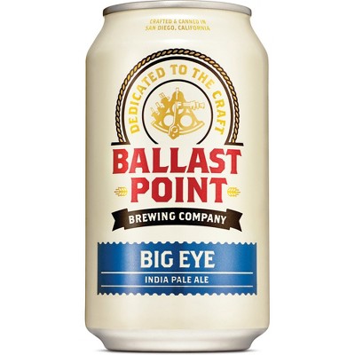 Ballast Point Big Eye IPA Craft Beer, 6 Pk 12 Fl Oz Bottles, 7.0% ABV thumbnail